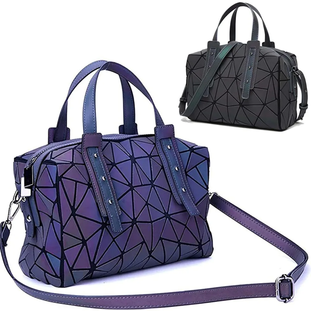 

Handbags Womens Geometric Luminous Purse bags Ladies Top Handle Satchel Bags