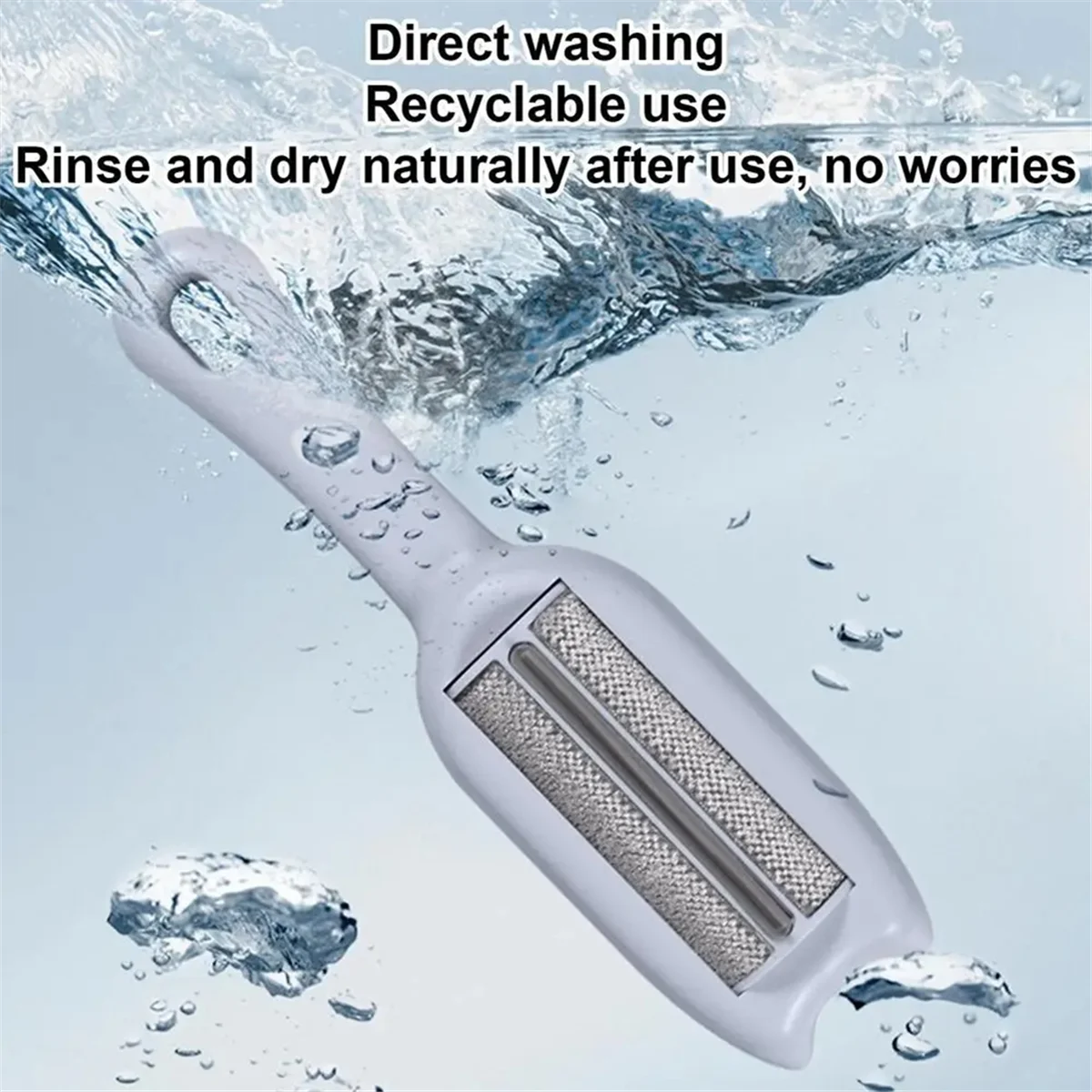 Ролик для удаления шерсти домашних животных липкий с эргономичной ручкой собак и