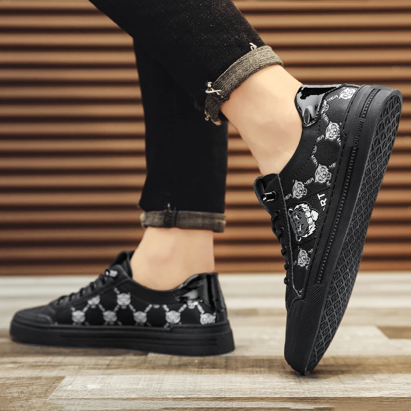 Men's Running Shoes Sport Sneakers skate Shoes comfortable Tennies shoes zapatillas printing tiger shoes masculino tênis
