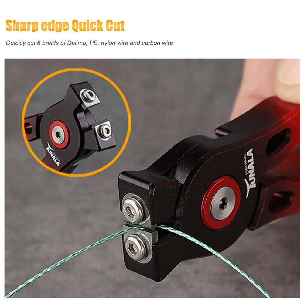 

1pc Fishing Plier Braid Line Lure Cutter Aluminium Alloy Tungsten Steel Blade Cutting Pliers Mini Fish Pliers Sea Fishing Tools