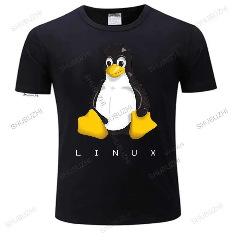 

Linux T-Shirt Men Cartoon Print Oversized T Shirt Fashion Men's Short Sleeve Casual Tee Shirt 100% Cotton short sleeve top