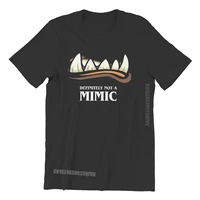 definitely not a mimic tabletop men tshirts dnd game tops cotton men t shirts humor top quality fathers day