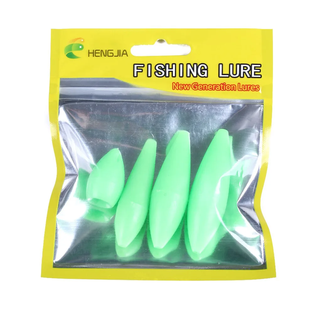 

4pcs/bag Luminous Bait Bobber Fluorescence Float Lure Glow Weighted 3.5g/4.7g/7.5g/8.5g Fishing Float Pesca Tackle Fishing Tools
