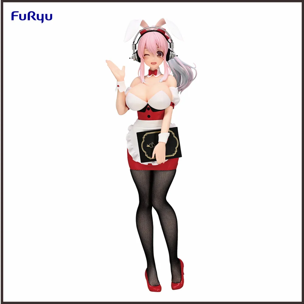 В наличии оригинальная аниме-фигурка SUPER SONICO BiCute Bunnies фигурка официантка ver. ПВХ