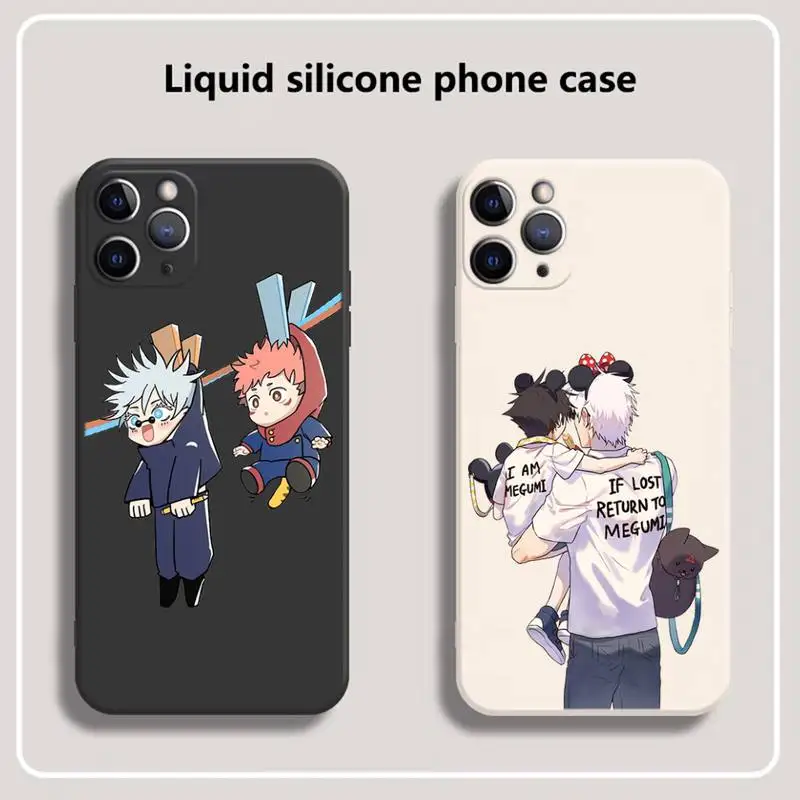 

Anime Jujutsu Kaisen Phone Case for iPhone 13 12 11 mini pro XS MAX XR 8 7 6 6S Plus X 5S SE 2020