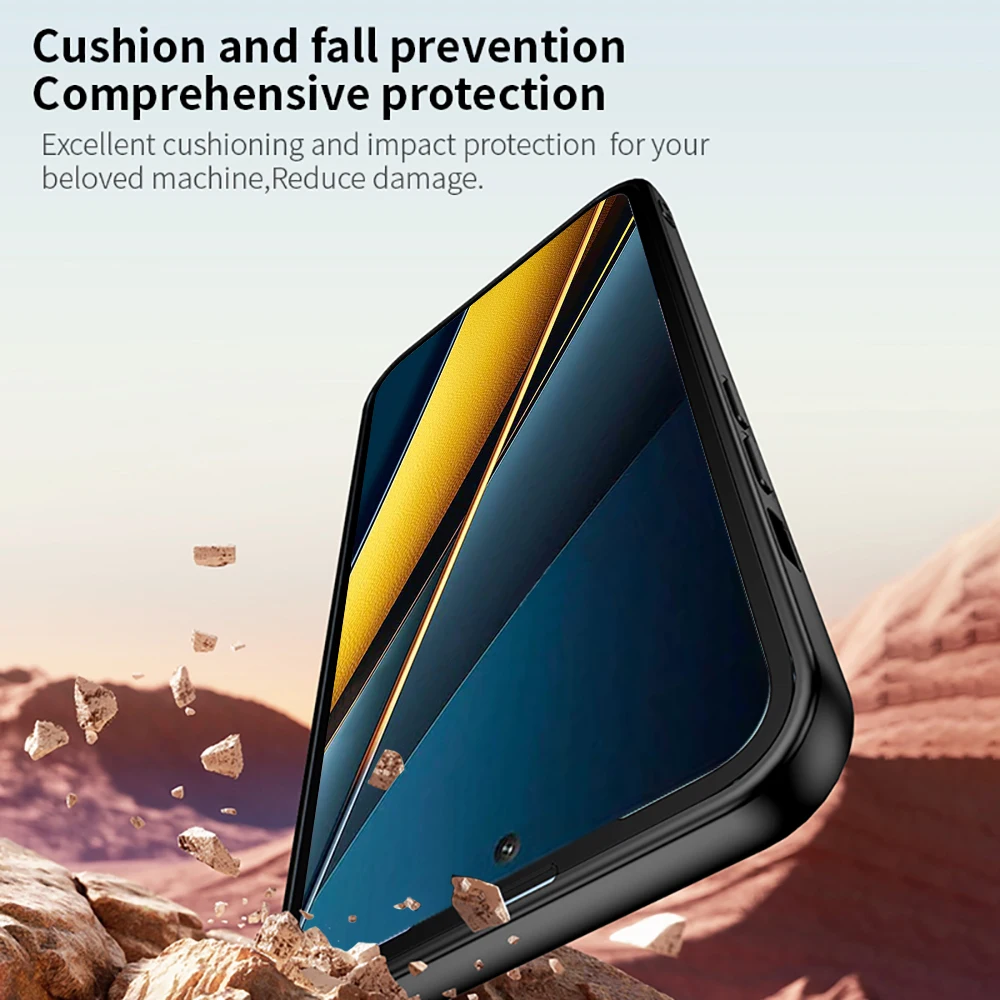 Poko Little X6Pro X 6 Чехол винтажная матовая кожаная Магнитная задняя крышка для PocoX6 Poco X6