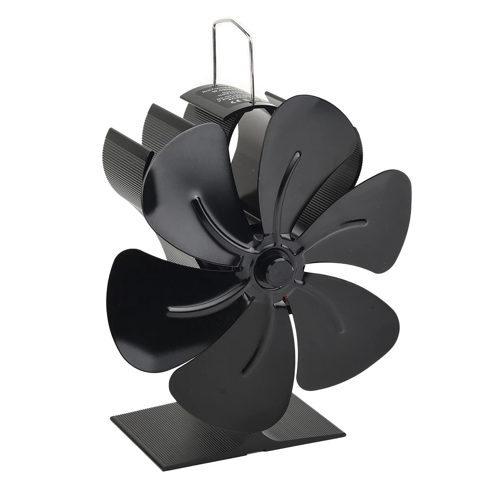 

Fireplace Stove Fan Fireplace Fan For Log Wood Burner Stove 6 Blades Aluminum Alloy Profile Overheat Protection