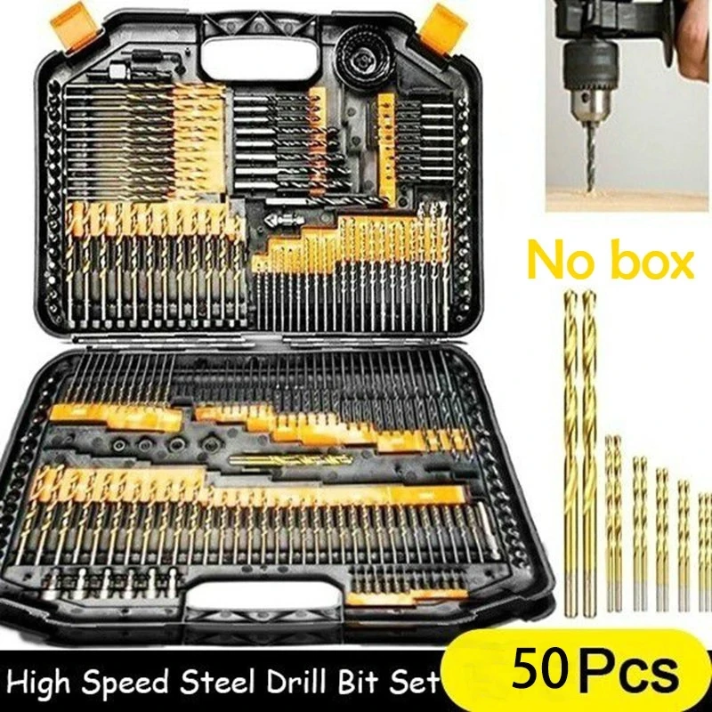 

2023 New 1-3mm High Speed Steel Twist Drill Stainless Steel Tool Set The Whole Ground Metal Reamer Tools for Cutt Chainsaw Metal