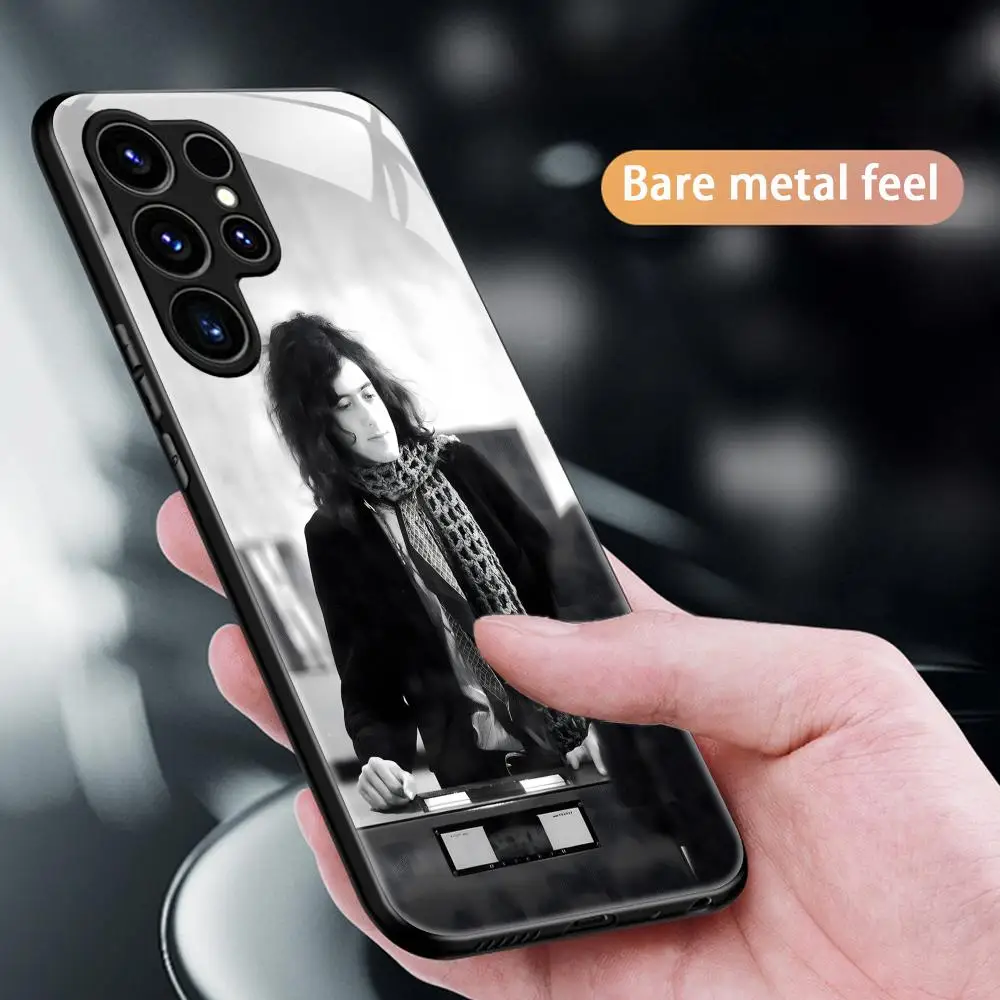 Фото Брендовый чехол для телефона Samsung S26 S25 S24 S23 S22 S21 S20 Plus Ultra L-Led Z-ZeppelinEs-S, стеклянный магнитный чехол №4