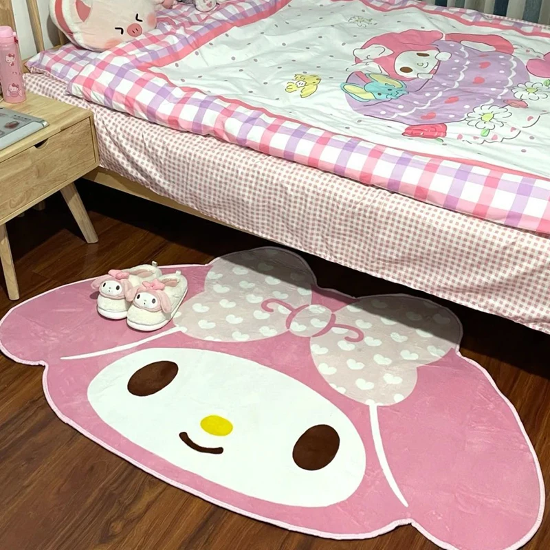 

Saniro My Melody Cinnamoroll мультяшный ковер Kawaii домашний мягкий меховой коврик для детей девочек спальня гостиная напольный коврик большой 60x90 см