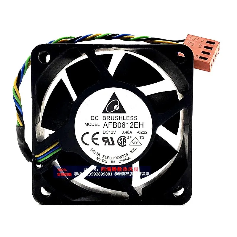 Оригинальный 60*60*25 мм 6 см AFB0612EH 12 В 0.48A двойной шар аналогичный мощному