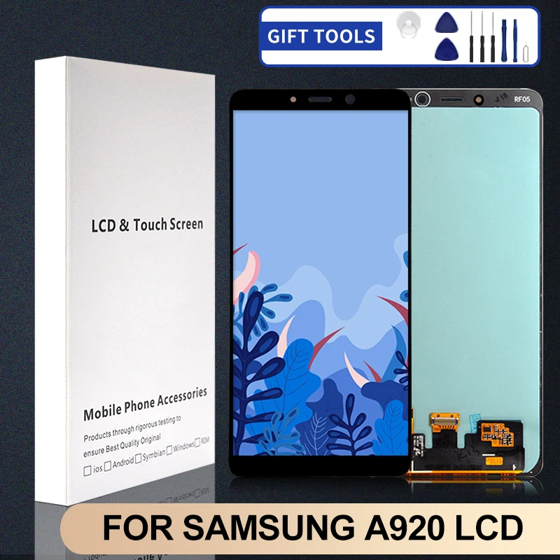 

1Pcs OLED 6.3 Inch A9 2018 Display For Samsung Galaxy A920 LCD Touch Screen Digitizer Assembly Free Shipping With Tools