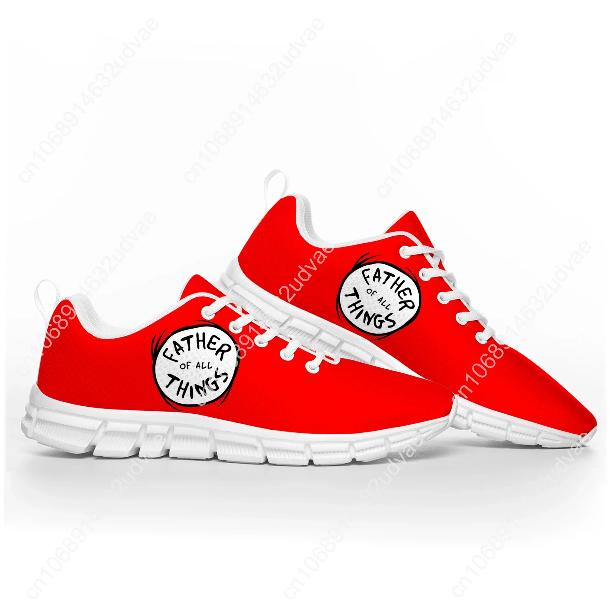 Фото Thing 1 And Thing 2, красная спортивная обувь Dr Seuss, мужские и женские удобные кроссовки, повседневная качественная обувь для пар №3