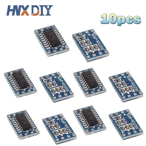 Модуль преобразователя RS232 в TTL MAX3232 115200bps 3-5В для Arduino