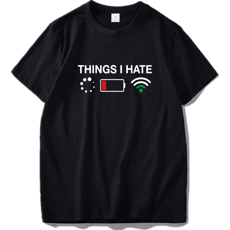 

Things I Hate Tshirt Programmer Gamer Computer Nerd Fun Gift Idea T-Shirt Funny Joke Size Tops Tee
