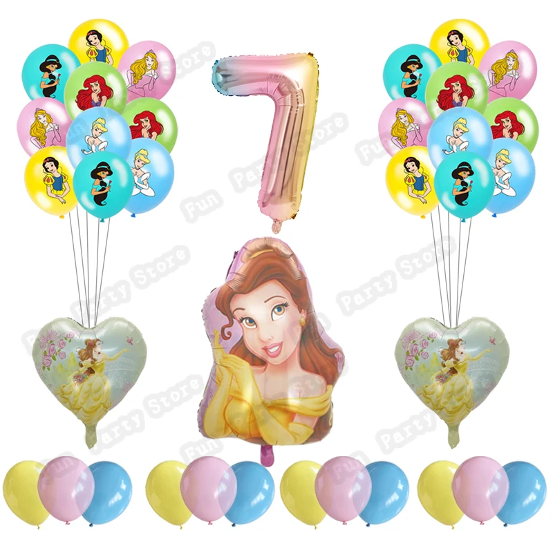 Воздушный шар Красавица и чудовище тематический воздушный принцессы Белль для