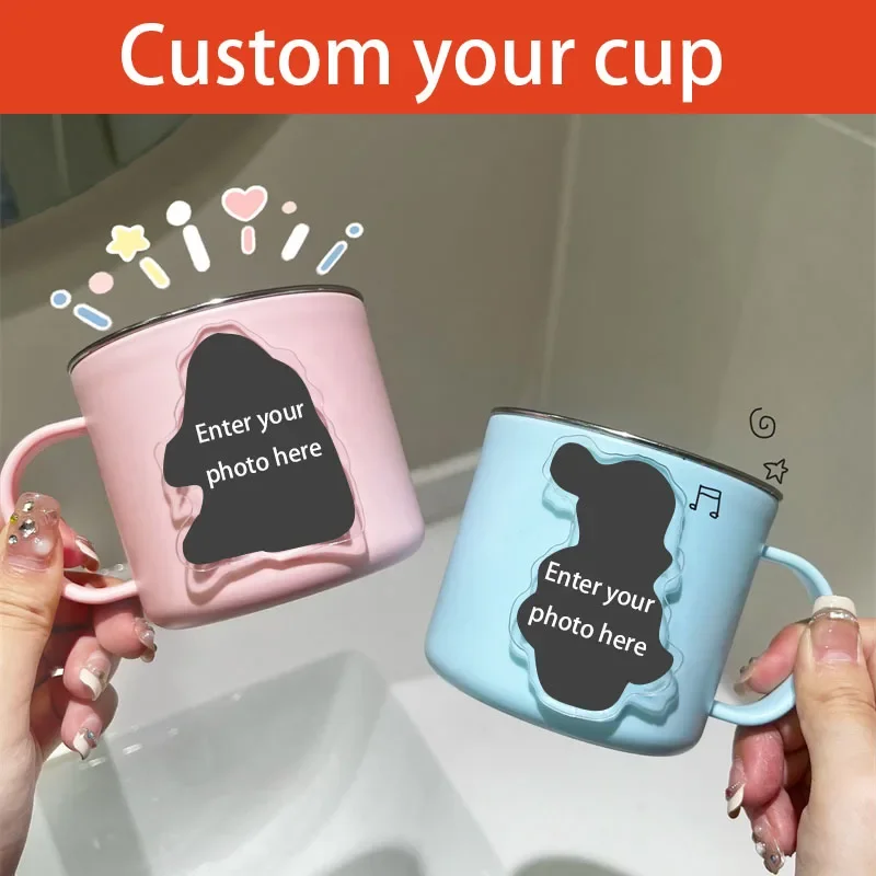 Чашка для полоскания рта на заказ чашка зубной щетки из нержавеющей стали