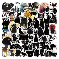 1050 pcs elegant cute black cat animal graffiti stickers decorate guitar bike skateboard backpack motorcycle waterproof sticker