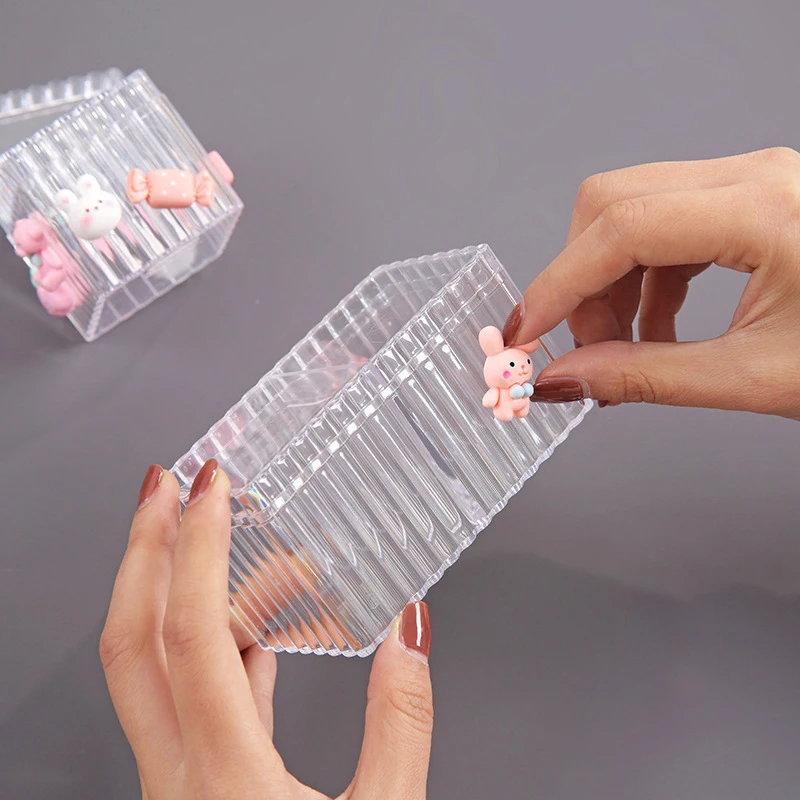 Прозрачная коробка для макияжа с 1/2 отделениями ведро кистей органайзер
