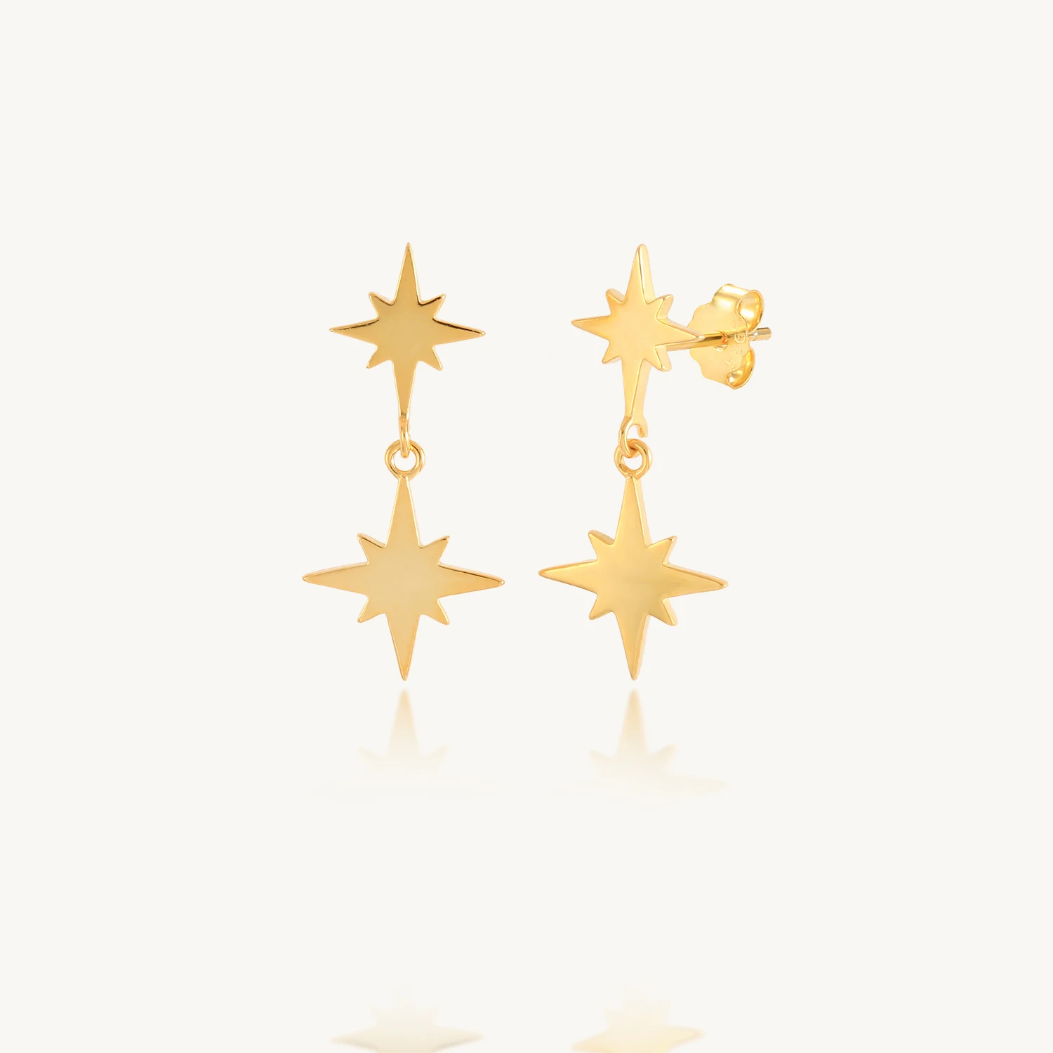 

CANNER Tassel Chains Simple Star Earrings For Women 925 Sterling Silver Piercing Stud Earrings Pendientes Wedding Jewelry Gift