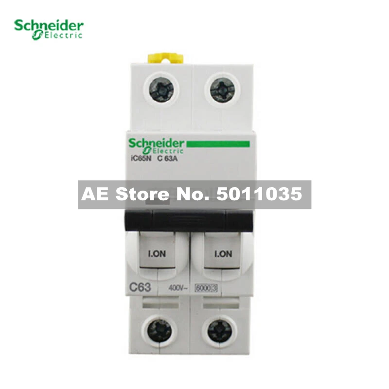 

Миниатюрный автоматический выключатель Schneider Electric A9F18202; iC65N 2P C2A