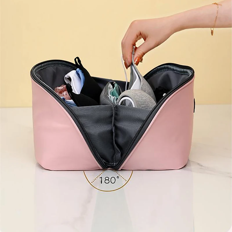 Multifunctional Underwear Storage Bag Travel Clothes Bra Socks Divider Organizer Pouch Women Portable Cosmetic Stuff Washing Bag