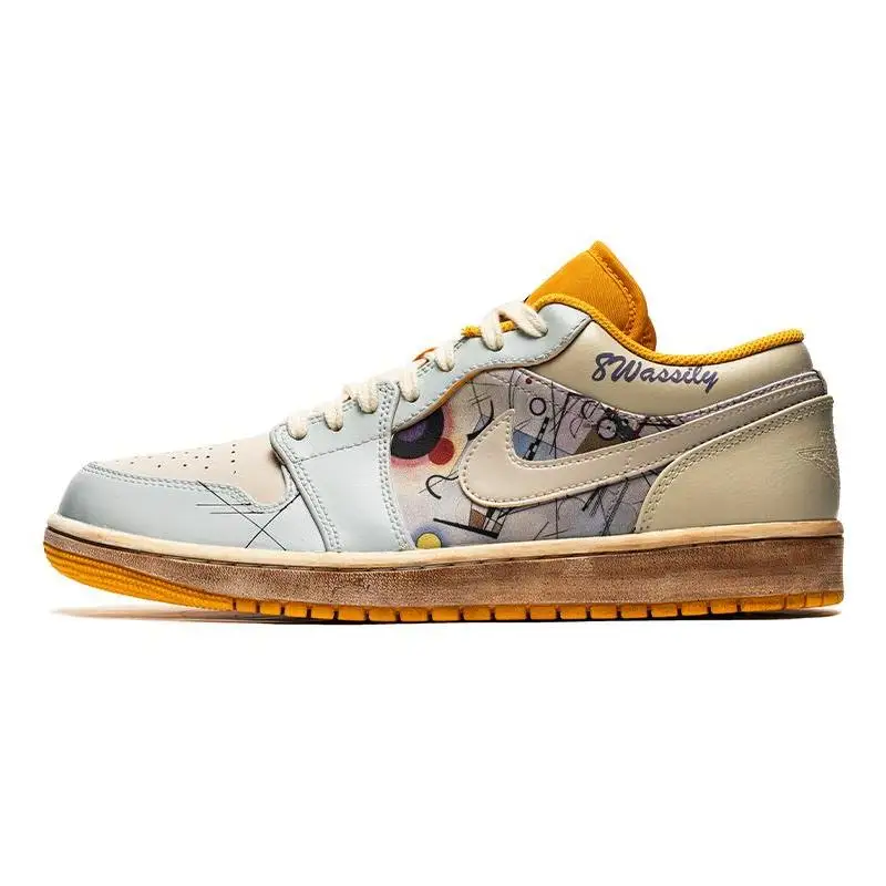 【Настроить】Винтажные баскетбольные кроссовки Jordan Air 1 мужские 553558 -701