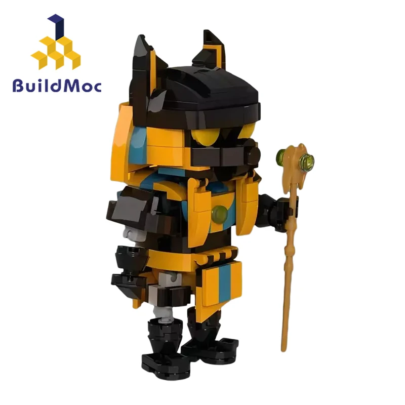 

BuildMoc Ancient Reapers Desert Underworld Death Dog God Building Blocks Set Pyramid Patron Brickheadz Bricks Toys For Children