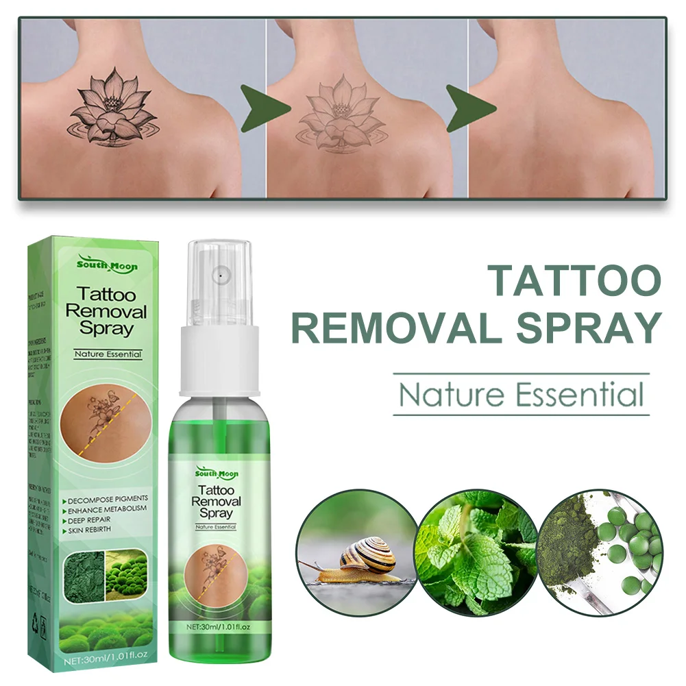 

30ML Tattoo Removal Spray Painless Scarless Skin Tattoos Remover Natural Body Tattoo Cleaning Spray Skin Repair Tools Supplies