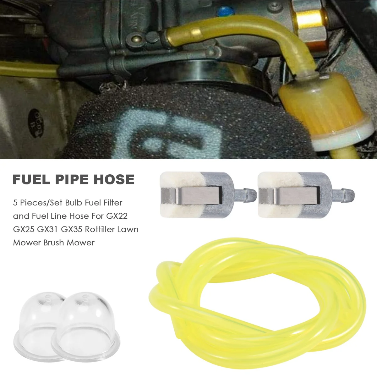 5 шт./комплект топливный фильтр и шланг для Honda GX22 GX25 GX31 GX35