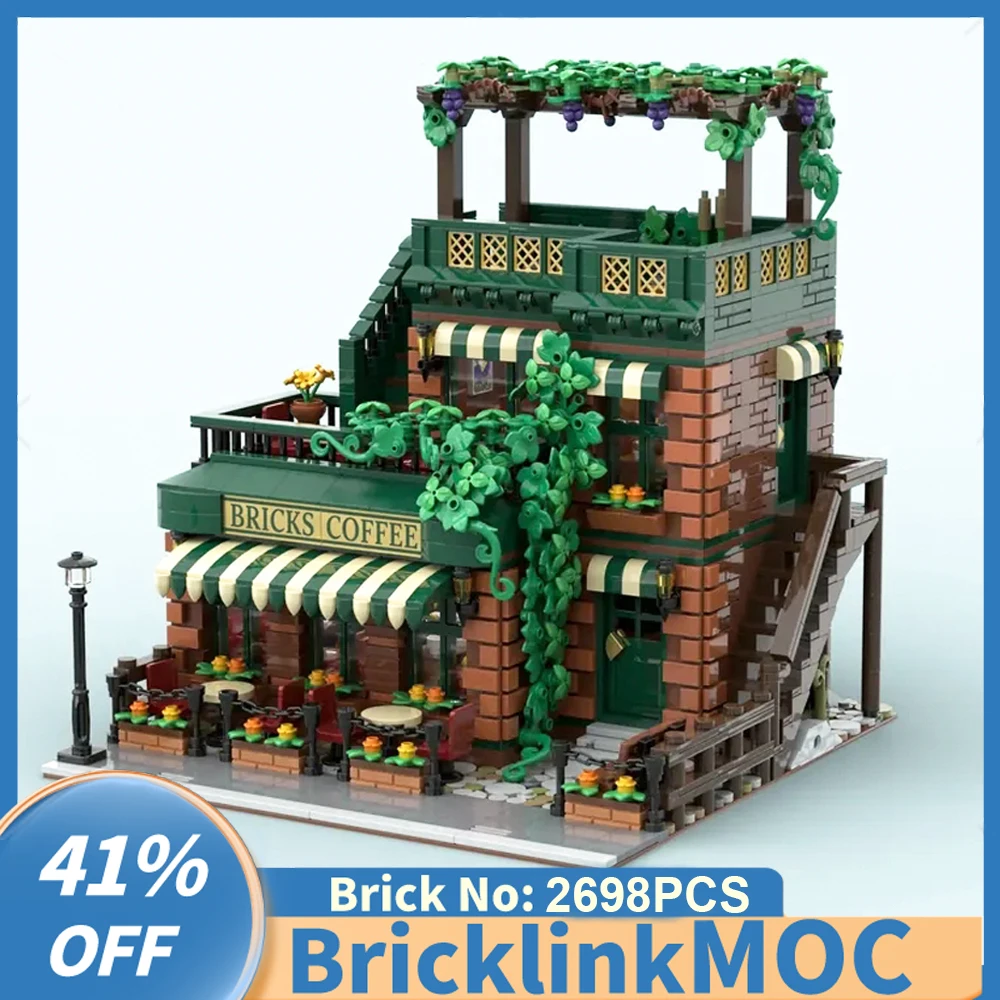 

2689 шт., Детский конструктор «кафе»