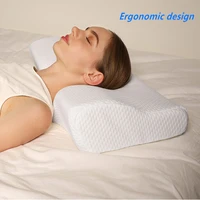 rebound memory foam butterfly shaped pillow health cervical neck size in 5030cm memory foam bedding pillow neck protection