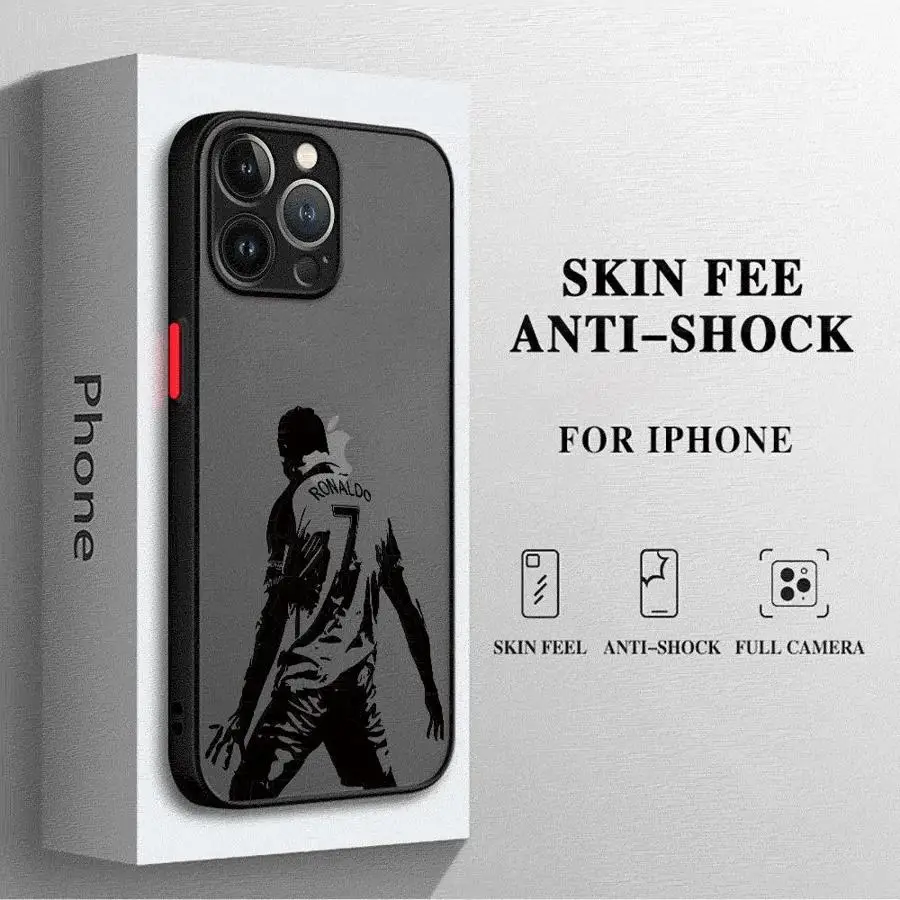 Mr Football CR7-Ronaldo для iPhone 11 12 14 16 15 Pro Max SE 13 Mini 7 8 XR XS 15Pro MAX Plus Мягкий чехол телефона