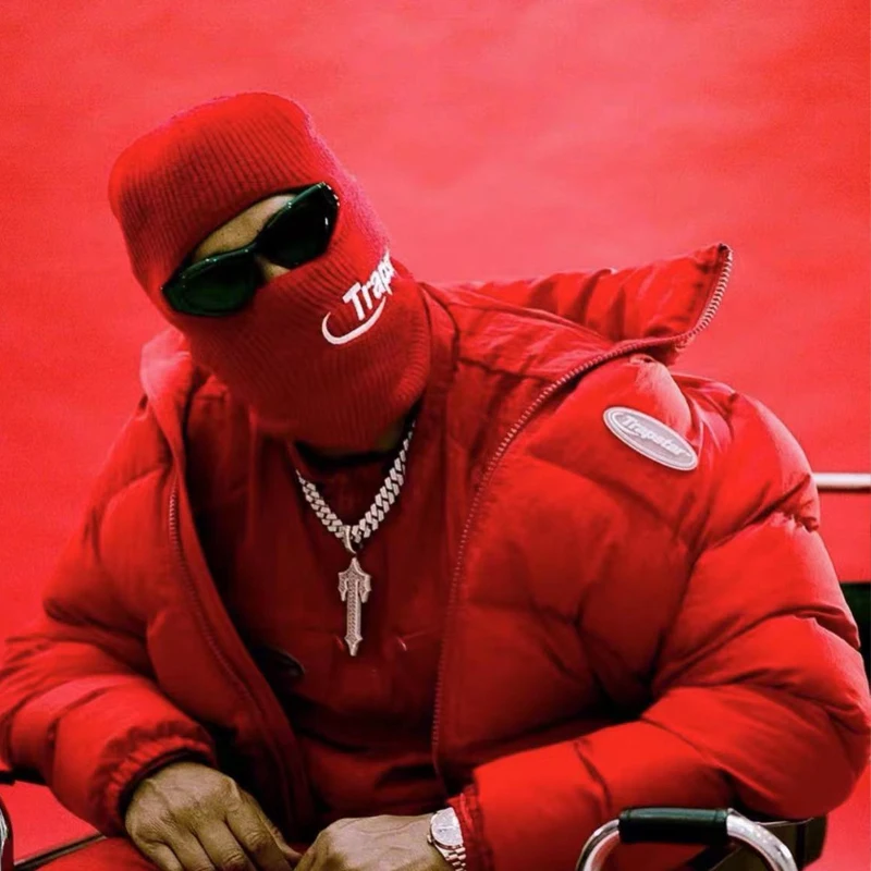 

Hot Selling Trapstar Hat Pullover Cap Hd Balaclava 2022 Fashion High Quality Knitted Mask High Street Hip Hop Men Women Mask