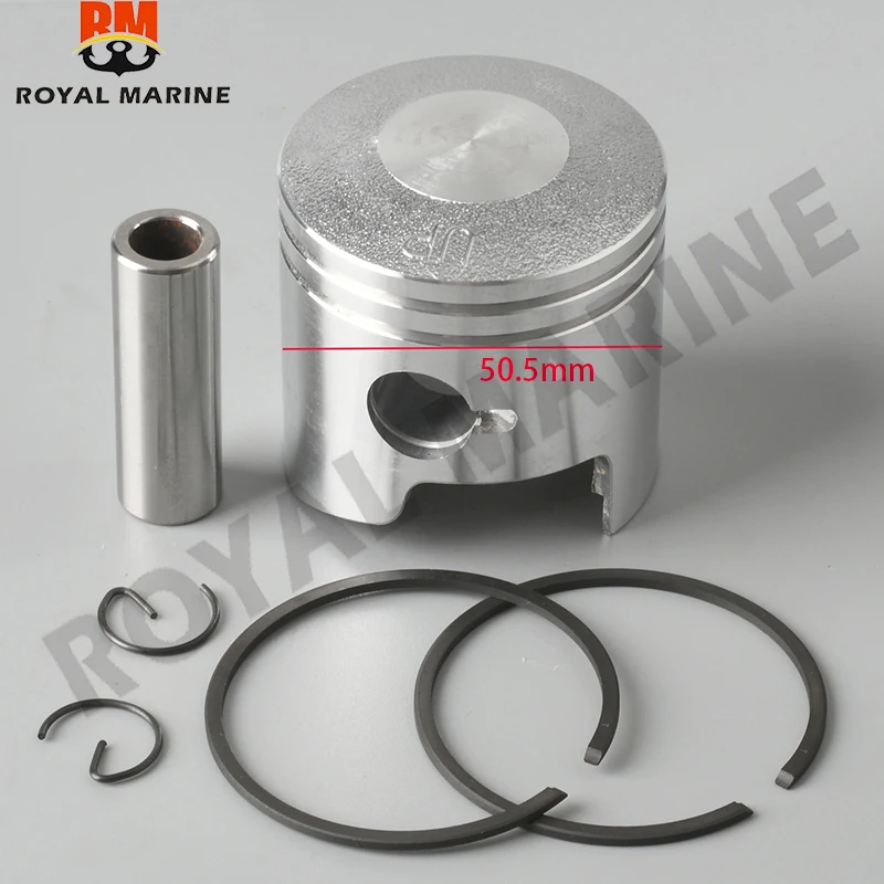 3B2-00004-0 Поршень в сборе + 0 5 для подвесного двигателя Dongfa 8-9 8 л.с. 50 мм 3B2-00004-1 3B 200004