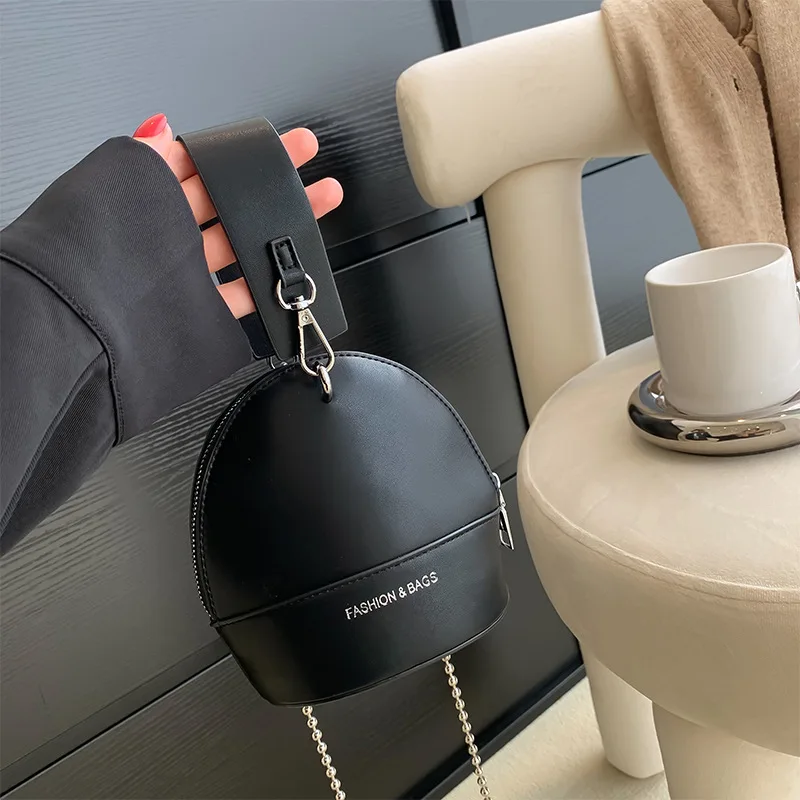 2022 New Mini Shell Bag Women's Bag Small Popular Design Fashion Portable Chain Popular One Shoulder Crossbody Bag