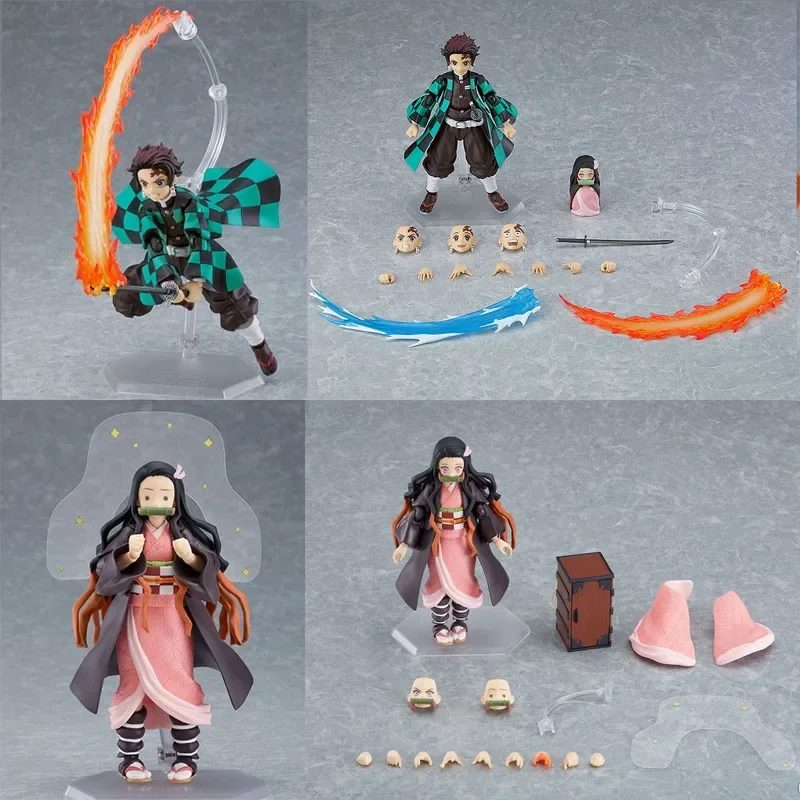 Новый Demon Slayer Figma Аниме Фигурка Rengoku Kyoujurou 533/508/522 Kamado Tanjirou Nezuko Статуя Игрушки