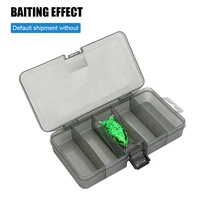 rubber plastic fishing lure square wooden shrimp storage case fishhook tackle box fish accessory boxes spoon hook tool