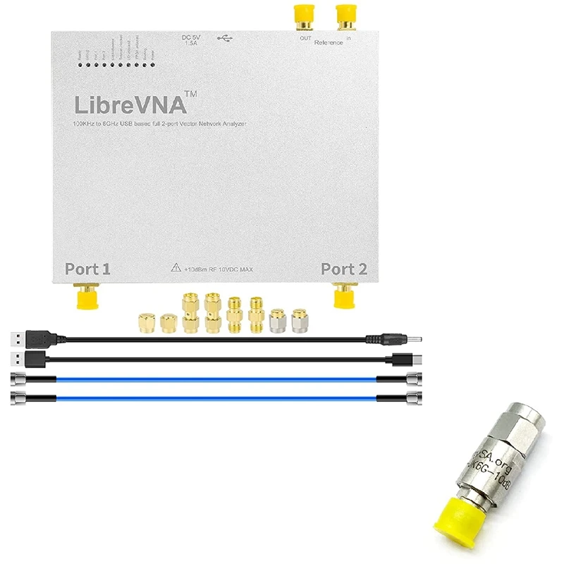 

Портативный NanoVNA Векторный анализатор сети + комплект аттенюатора SMA NanoVNA, SMA JK-6G 2 Вт, 10 дБ