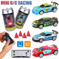 mini rc car 158 remote control micro racing pocket rc drift buggy car with led light pvc can pack bluetooth radio kid toy gifts