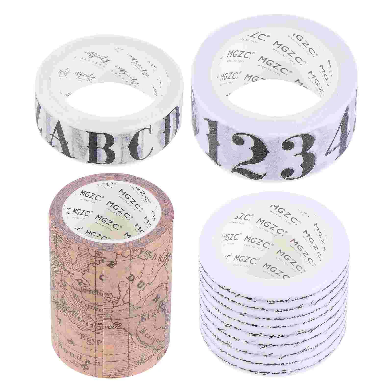 

Tape Paper Washi Gift Sticker Masking Scrapbooking Diy Crafts Wrapping Writable Journal Label Planner Set Sealing Vintage Floral
