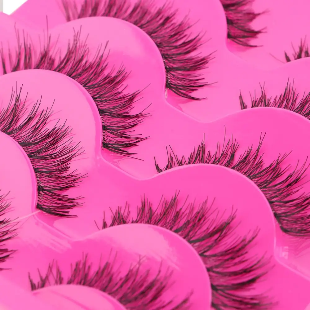 5 пар натуральные Мягкие Накладные ресницы |