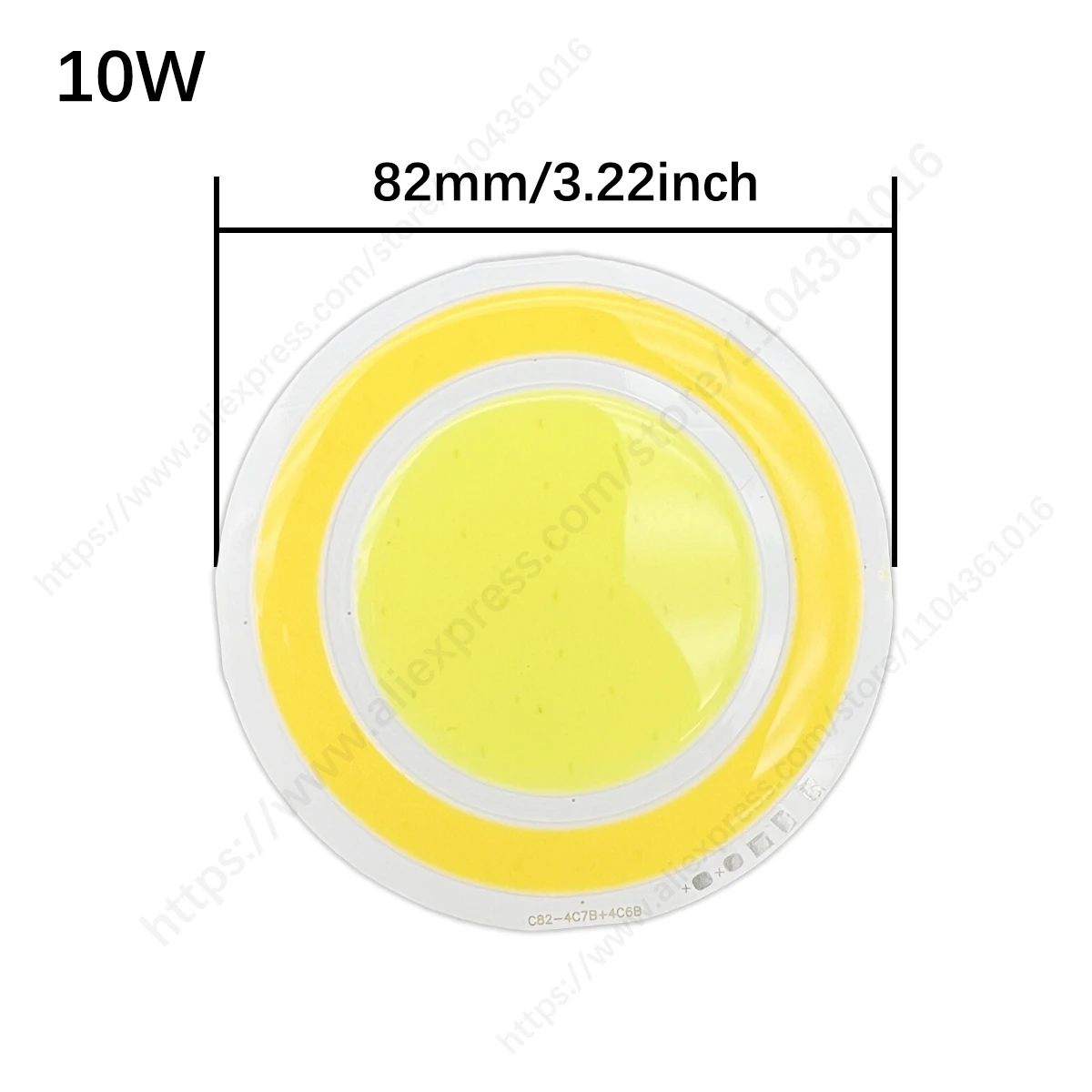 

Светодиодная панель LED COB 82 мм холодного белого цвета