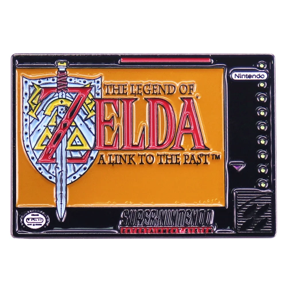 Жесткая эмалированная булавка с логотипом игры ролевой винтажный металлический