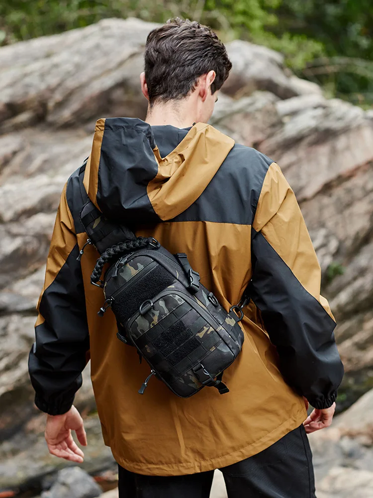 Нагрудная сумка для кемпинга велосипедный рюкзак мужчин спортивный на плечо