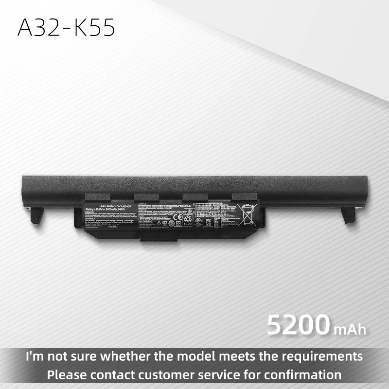 

A32-K55 Аккумулятор для ноутбука ASUS X45 X45A X45C X45V X45U X55 X55A X55C X55U X55V X45VD X75 X75A X75VD U57 U57A U57VD U57VM