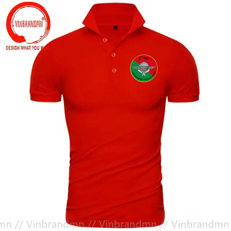 France Legion Etrangere Parachutiste 2e REP Polo Shirt Business Summer French PARACAIDISTAS 2DO LEGIONARIO Chapa Shirts