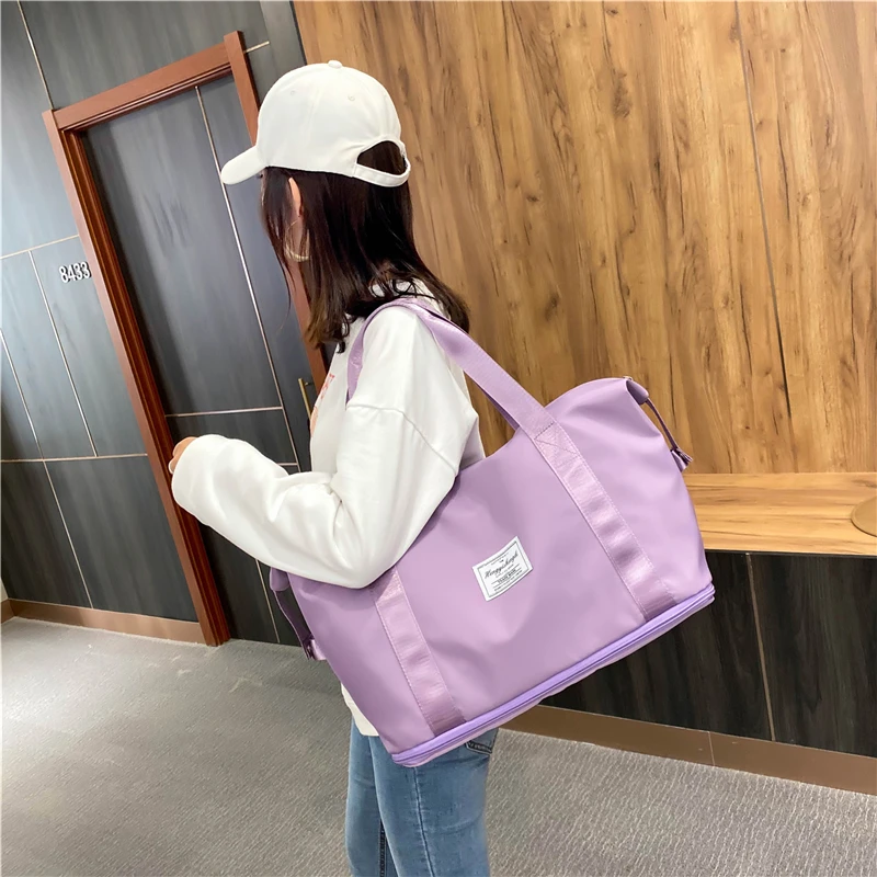 Fashion Foldable Large Capacity Women Gym Bags Shoulder Bag Training Travel Handle Handbag Yoga Sport Crossbody Tote |