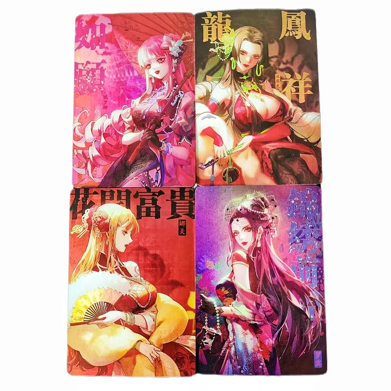 

4 шт./набор, слитные анимационные персонажи нами Нико боа Робин Хэнкок перена, флеш-карта, классические аниме коллекционные карточки, игрушка в подарок