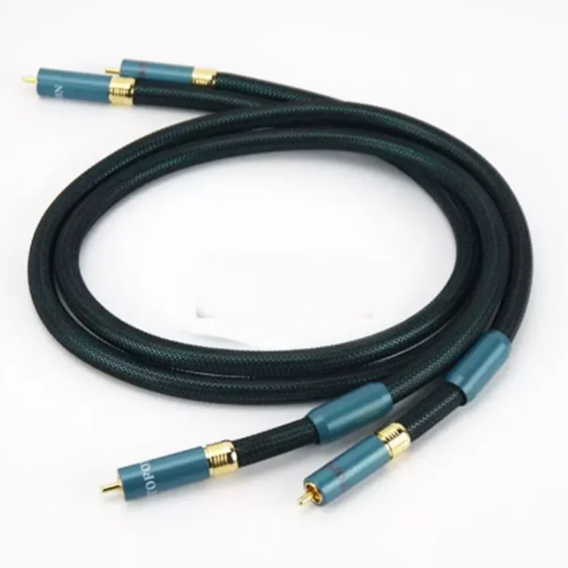 Высококачественный аудио кабель ортофон 8N OCC RCA в RCA с оплеткой HIFI RCA кабель 1 заказ